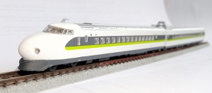 Green version. Original chassis. Six car train.