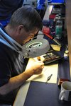 ... und Götz bei der Arbeit.