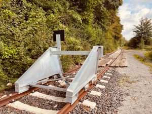Entlang des Viadukt Wanderwegs.