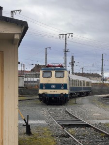 Die Lok des Karlsruher Zug 11/2024 im Verkehrsmuseum Nürnberg