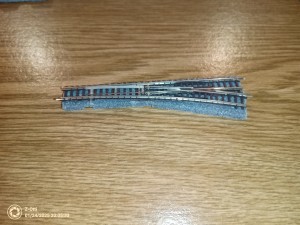 Weiche als Bettungsgleis