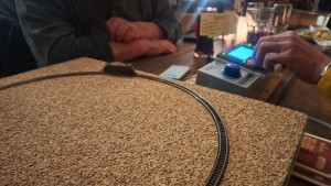 Max aus Baden hatte sein digitales Brett wieder dabei