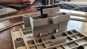 Montageständer für die Lokwartung.