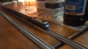 Bügelfalte mit Warnlatz und schönem Wagenpark