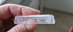 f: shell printed treated with high clear resin: other side