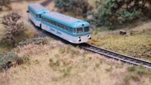Schienenbus auf 1m² Anlage (1 x 1)