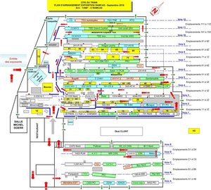 Hallenplan Salon du modélisme 2018